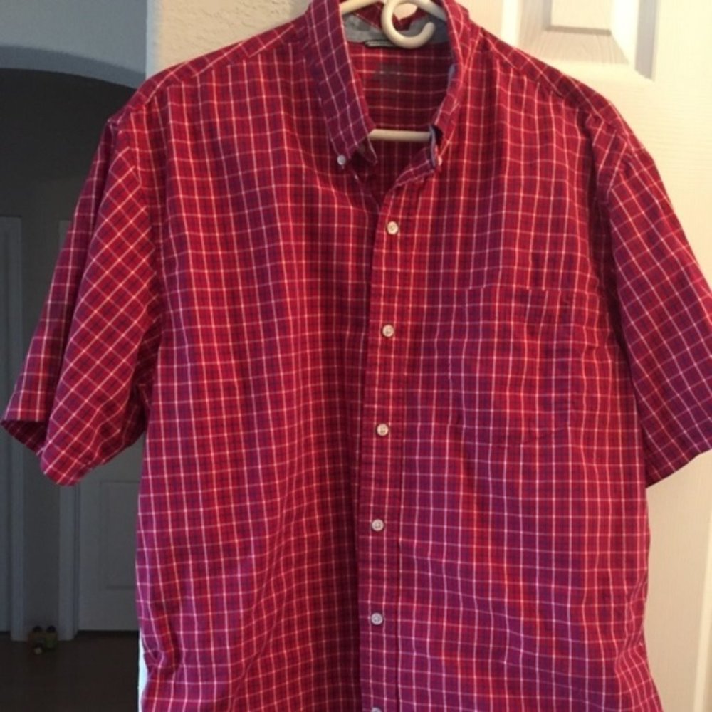 Izod Saltwater Short Sleeve Shirt L